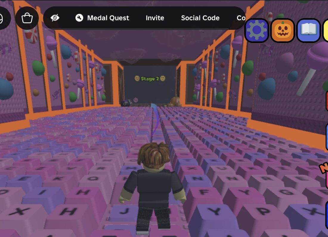 The Stage 2 gate sits at the end of the keyboard corridor