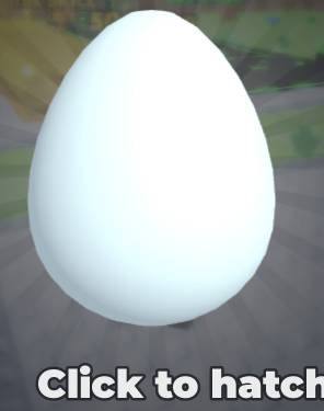 The egg panel is open. Press E or click Hatch to buy one egg