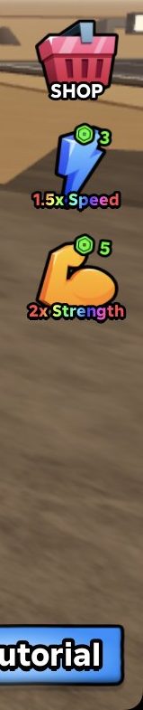The 2x Strength button sits on the right side of the HUD