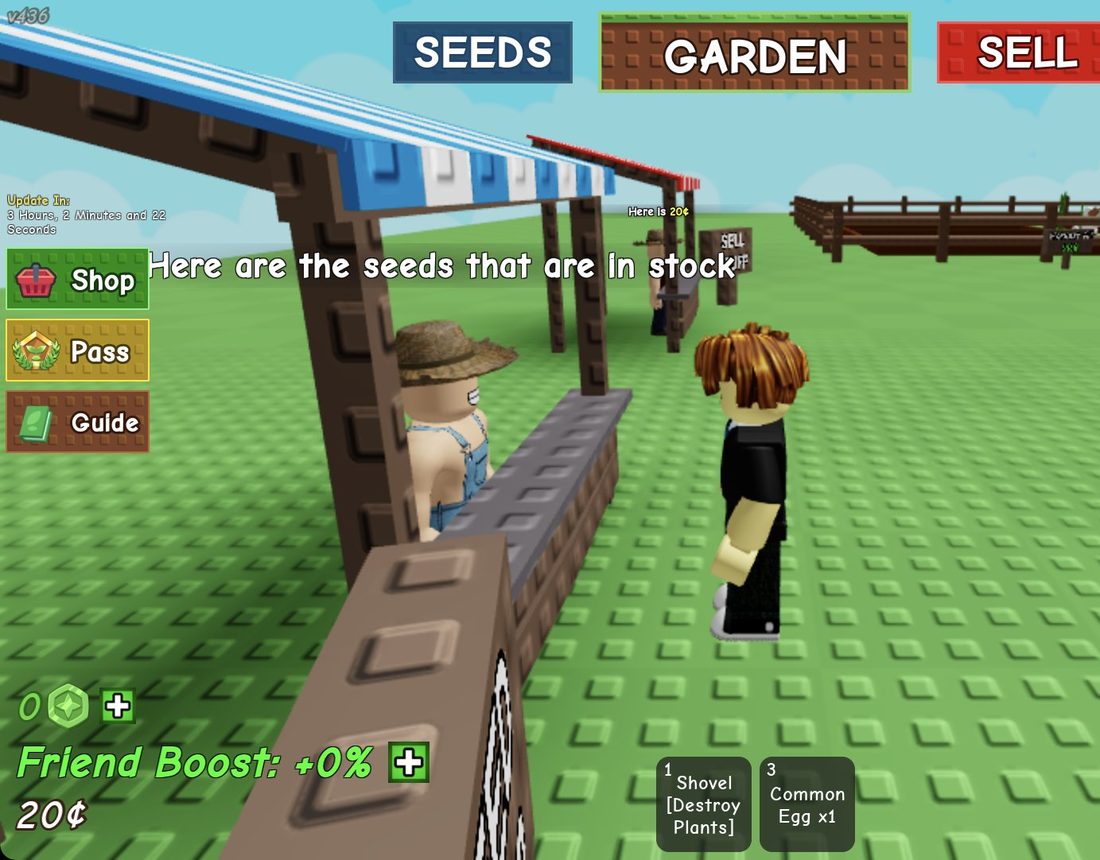 Talk to Sam at the seed stand to buy Carrot Seeds