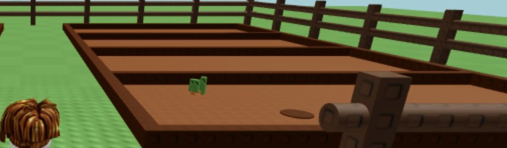 New seeds show up as small green sprouts in your plot