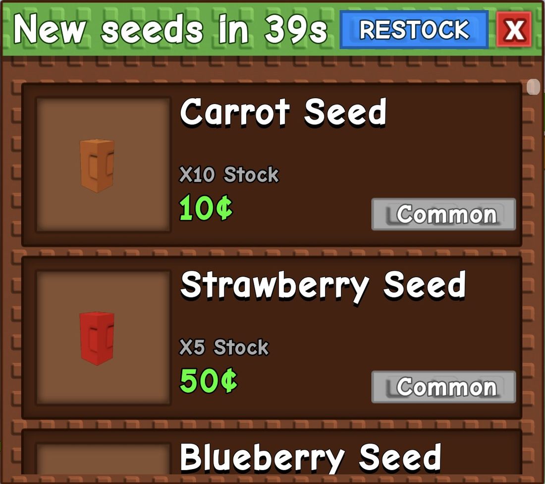 Carrot Seed is the first and cheapest seed in the shop