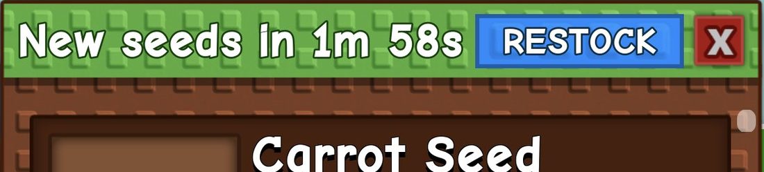 The countdown shows when new seeds arrive