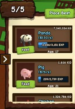 Click Feed on your best pet's card while holding a Bone