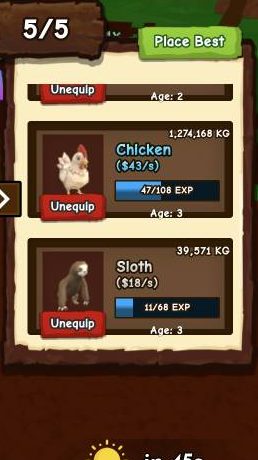 Place Best fills the ranch slots with your highest-income pets