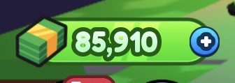 Your cash is shown in the green counter at the top left