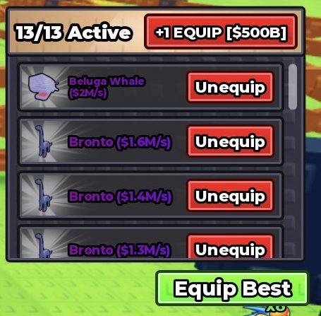 Equip Best fills your slots with your best pets automatically